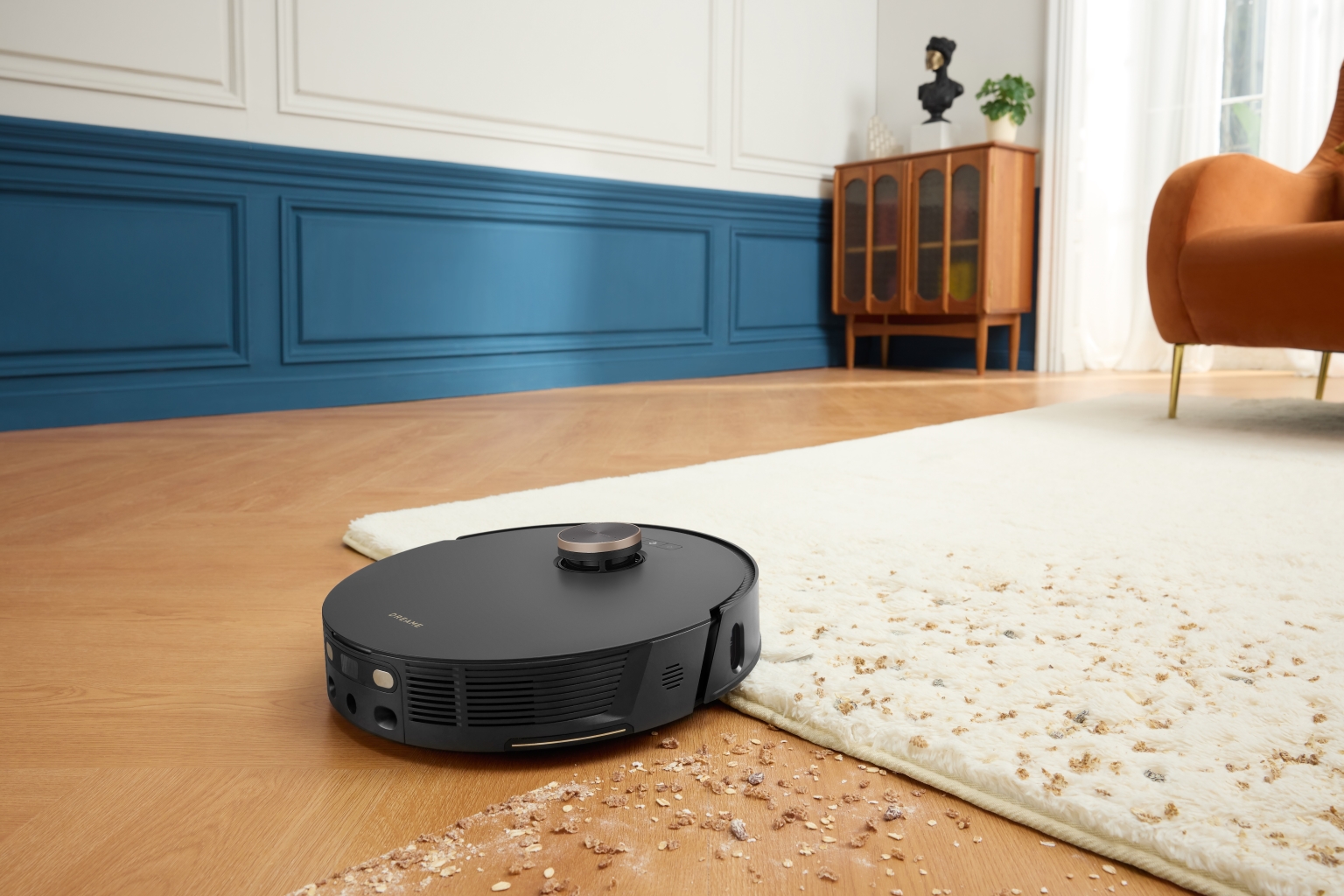 Hasslefree cleaning Smart robot vacuum cleans own mop pads and revisits dirty areas The
